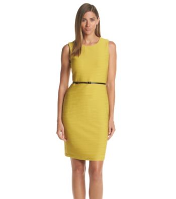 UPC 888738214230 product image for Calvin Klein Ribbed Belted Dress | upcitemdb.com