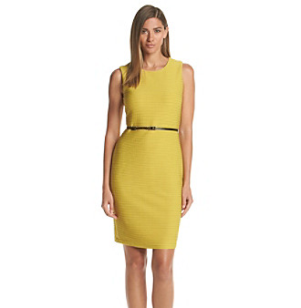 UPC 888738214230 product image for Calvin Klein Ribbed Belted Dress | upcitemdb.com