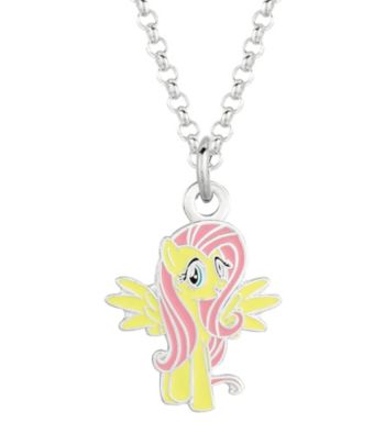 UPC 848762020313 product image for My Little Pony Silver Plated Girls' Fluttershy Pendant Necklace | upcitemdb.com