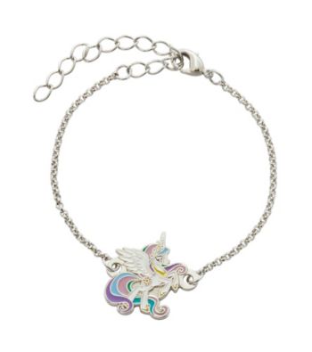 UPC 848762023208 product image for My Little Pony Silver Plated Girls' Celestia White Unicorn Chain Bracelet | upcitemdb.com