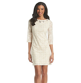 UPC 689886847994 product image for Jessica Howard® Jeweled Lace Shift Dress | upcitemdb.com