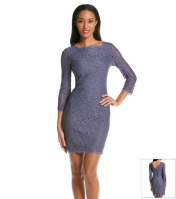 Adrianna PapellÂ® Scalloped Lace Cocktail Dress