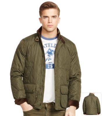 polo ralph lauren quilted bomber jacket