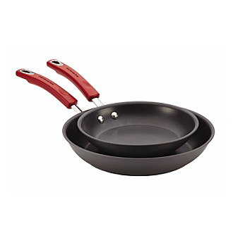 Rachael Ray&reg; 9.25" and 11.5" Grey Hard-Anodized Nonstick