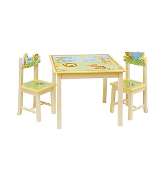Guidecraft&reg; Savanna Smiles Table & Chairs Set