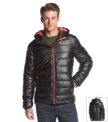 cole haan down trucker jacket