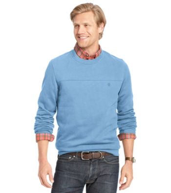 UPC 015844178440 product image for Izod® Men's Long Sleeve Suede Fleece Crew Neck Sweatshirt | upcitemdb.com