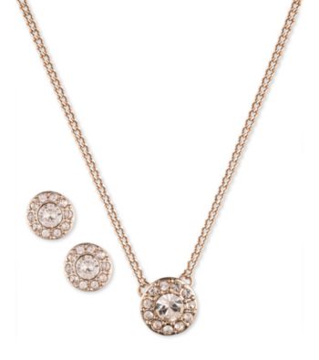 UPC 013742117332 product image for Givenchy® Rose Goldtone Necklace & Earrings Set | upcitemdb.com