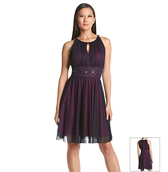 UPC 689886717990 product image for Jessica Howard Petites' Keyhole Beaded Dress | upcitemdb.com