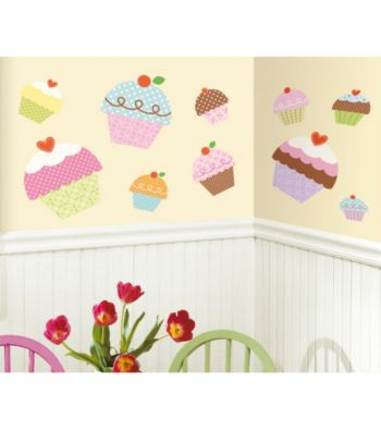 RoomMates Happi Cupcake Giant Peel & Stick Wall Decals