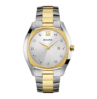 Bulova&reg; Women's Diamond Two Tone Watch