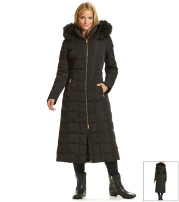 calvin klein full length down coat