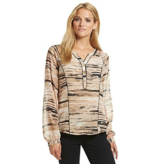 UPC 788627463087 product image for Calvin Klein Printed Poet Blouse | upcitemdb.com