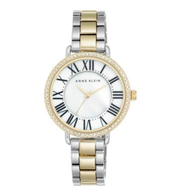 UPC 086702570454 product image for Anne Klein® Two-Tone Bracelet Watch with Roman Numeral Dial | upcitemdb.com
