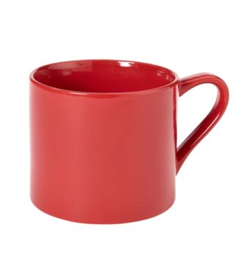 LivingQuarters Red Cappuccino Mug