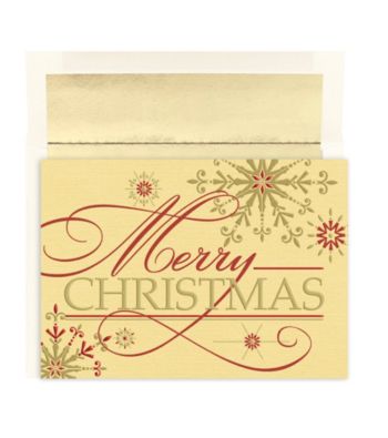 UPC 662790014102 product image for Merry Christmas Flakes Boxed Holiday Greeting Cards | upcitemdb.com