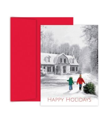 UPC 662790038450 product image for Bringing Home The Tree Boxed Holiday Greeting Cards | upcitemdb.com