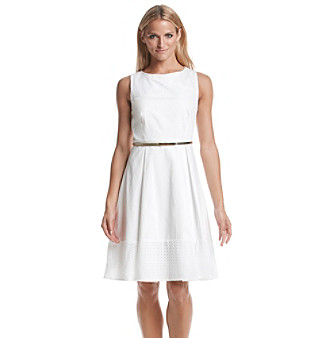 UPC 888738218177 product image for Calvin Klein Belted Dress | upcitemdb.com