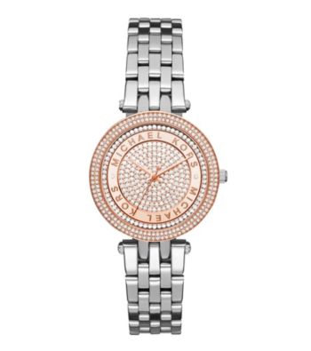 Michael Kors&reg; Women's Two-Tone Mini Darci Watch with Pav