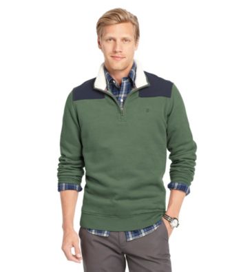 UPC 015844238816 product image for Izod® Men's Mock Neck 1/4 Zip Pullover | upcitemdb.com