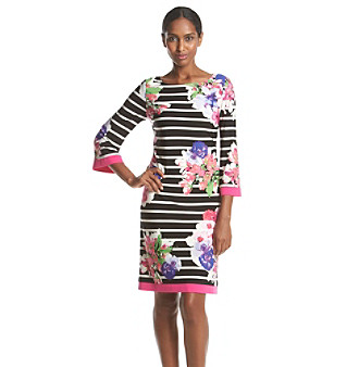 UPC 689886753806 product image for Jessica Howard® Striped Floral Scuba Dress | upcitemdb.com