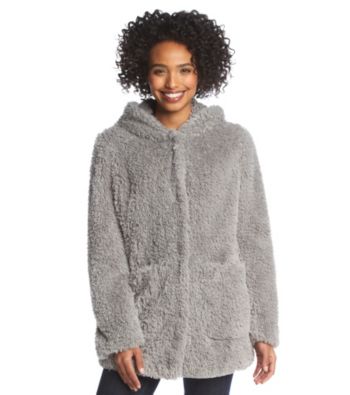 kenneth cole faux fur coat with hood