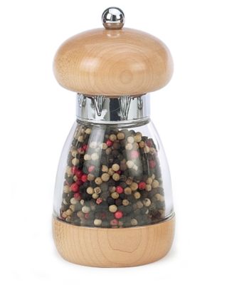 William Bounds Natural Bamboo Mushroom Pepper Mill