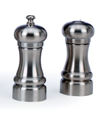 William Bounds Brushed Rook Salt & Pepper Set