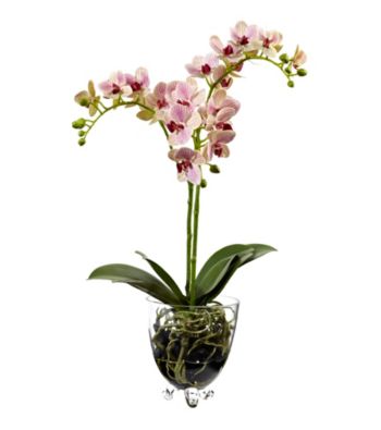 Nearly Natural&reg; Raspberry Orchid Elegance Arrangement