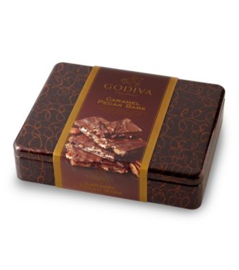 UPC 031290035724 product image for Godiva® Pecan Caramel Bark Tin | upcitemdb.com