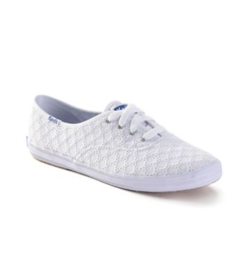 keds champion eyelet white