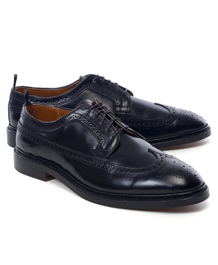 Impeccable styling in cordovan leather. Full leather linings. Finished with genuine Goodyear welt construction for exceptional wear. Leather soles. Made in the USA.
