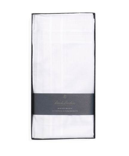 Men's Pure Cotton Handkerchiefs 13 Pack Brooks Brothers