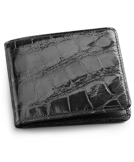 Alligator Card Case with Money Clip