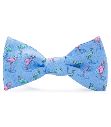 Pure silk printed in Italy. Self tie. Dry clean. Made in the USA.