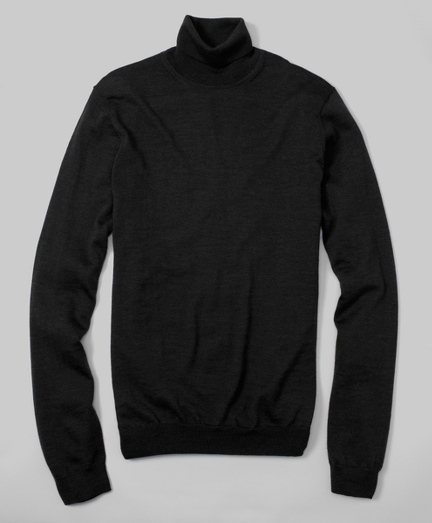 Extrafine Italian merino. Blended Lycra� for shape retention and a perfect fit. Classic, basic  and versatile. Fully fashioned. Dry clean. Imported.
