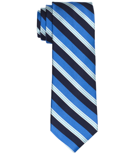 Pure silk woven in England. 3 1/2" width. Dry clean. Made in the USA.