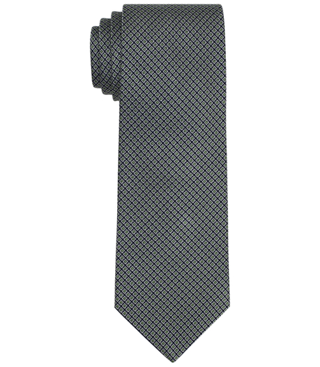Pure silk woven in Italy. 3 1/2" width. Dry clean. Made in the USA.