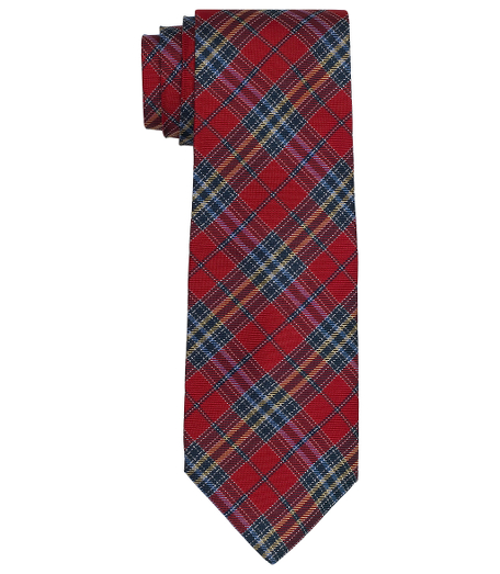 Pure silk woven in Italy. 3 1/2" width. Dry clean. Made in the USA.