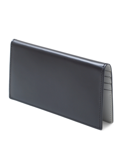 Genuine cordovan leather. 7" x 4". Imported.