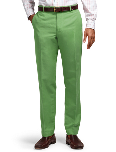 Hudson Plain-Front Linen and Cotton Chinos