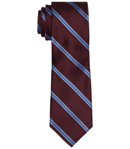 Pure silk woven in Italy. 2 7/8" width. Dry clean. Made in the USA.