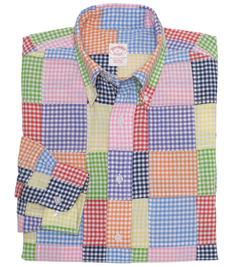 Authentic Indian madras.The original Polo� button-down collar. Center front placket.  Superdurable logo buttons. Signature shirring at barrel cuffs. Machine wash. Imported. Also available in Slim fit.