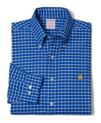 Lightweight oxford woven in all-natural Supima� cotton. Made with pucker-free seams and treated to remain virtually wrinkle-free. The original Polo� button-down collar. Our signature shirring at barrel cuffs. Golden Fleece� embroidered logo. Machine wash. Imported. Also available in Slim fit.