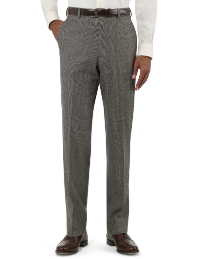 Pure wool. Plain front, lined to the knee. Unfinished hem. Tailored in our classic, relaxed Madison fit. Dry clean. Imported.