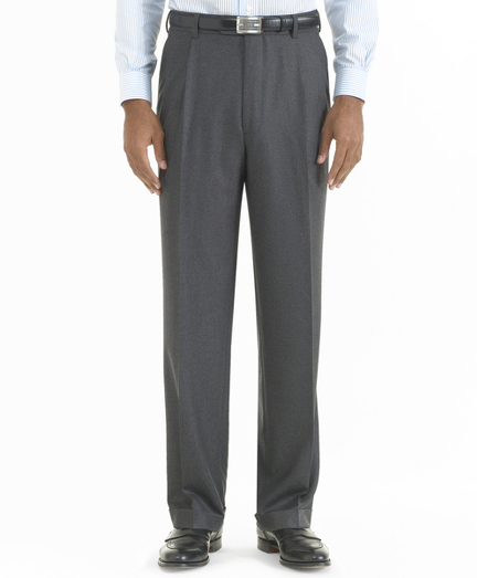 Pure wool woven in Italy. Double-reverse pleat, lined to the knee. Unfinished hem. Tailored in our classic, relaxed Madison fit. Dry clean. Made in Canada.
