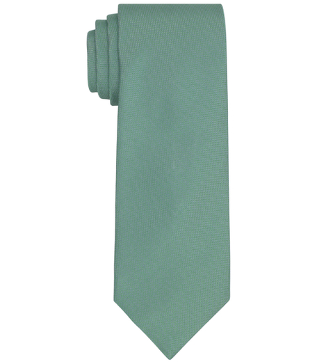 Pure silk woven in England. 3 1/2" width. Dry clean. Made in the USA.