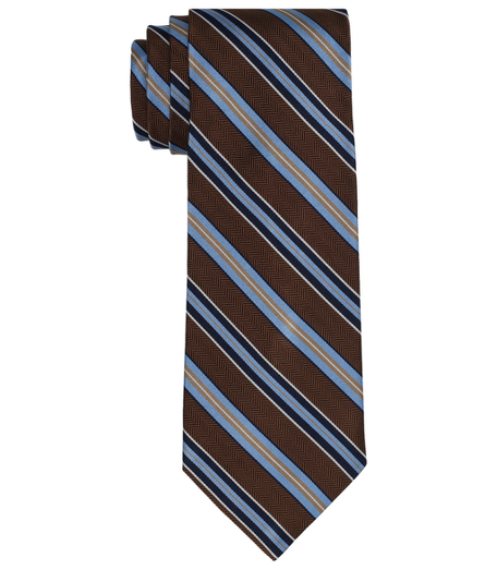 Pure silk woven in England. 3 1/2" width. Dry clean. Made in the USA.
