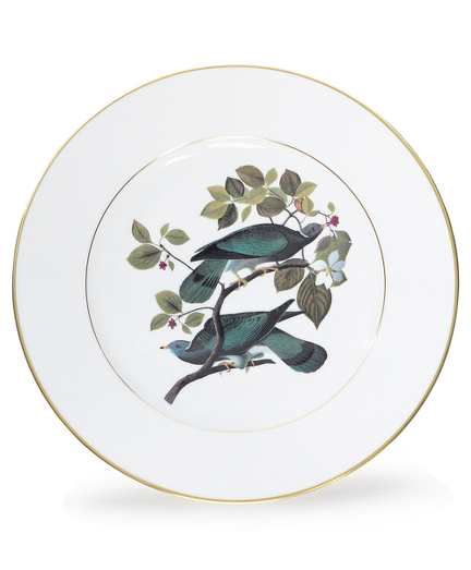 The National Audubon Society and Brooks Brothers have partnered to promote the protection and conservation of birds, other wildlife and the habitats that support them. Paintings of delicately detailed birds by renowned wildlife artist John James Audubon are presented in our collection of fine bone china from Richard Ginori, one of Italy's oldest and most esteemed potteries. Gift boxed. Made in Italy. Limited edition, signed and numbered on the bottom. The platter is limited to 300 adding great value to the collectors. Hand wash only. Not designed for use in dishwasher or microwave or conventional ovens. Made in Italy by Richard Ginori.
