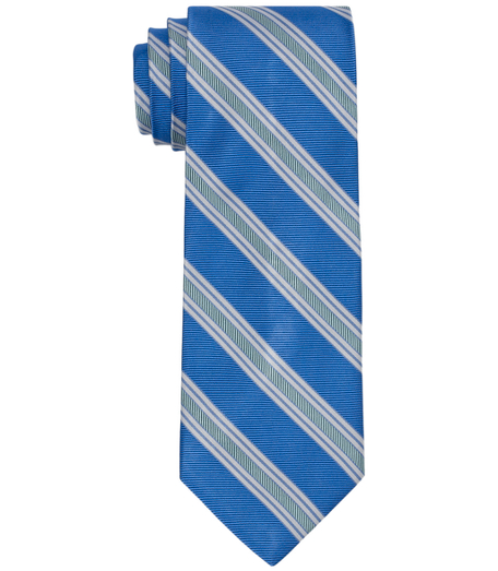 Pure silk woven in England. 3 1/2" width. Dry clean. Made in the USA.